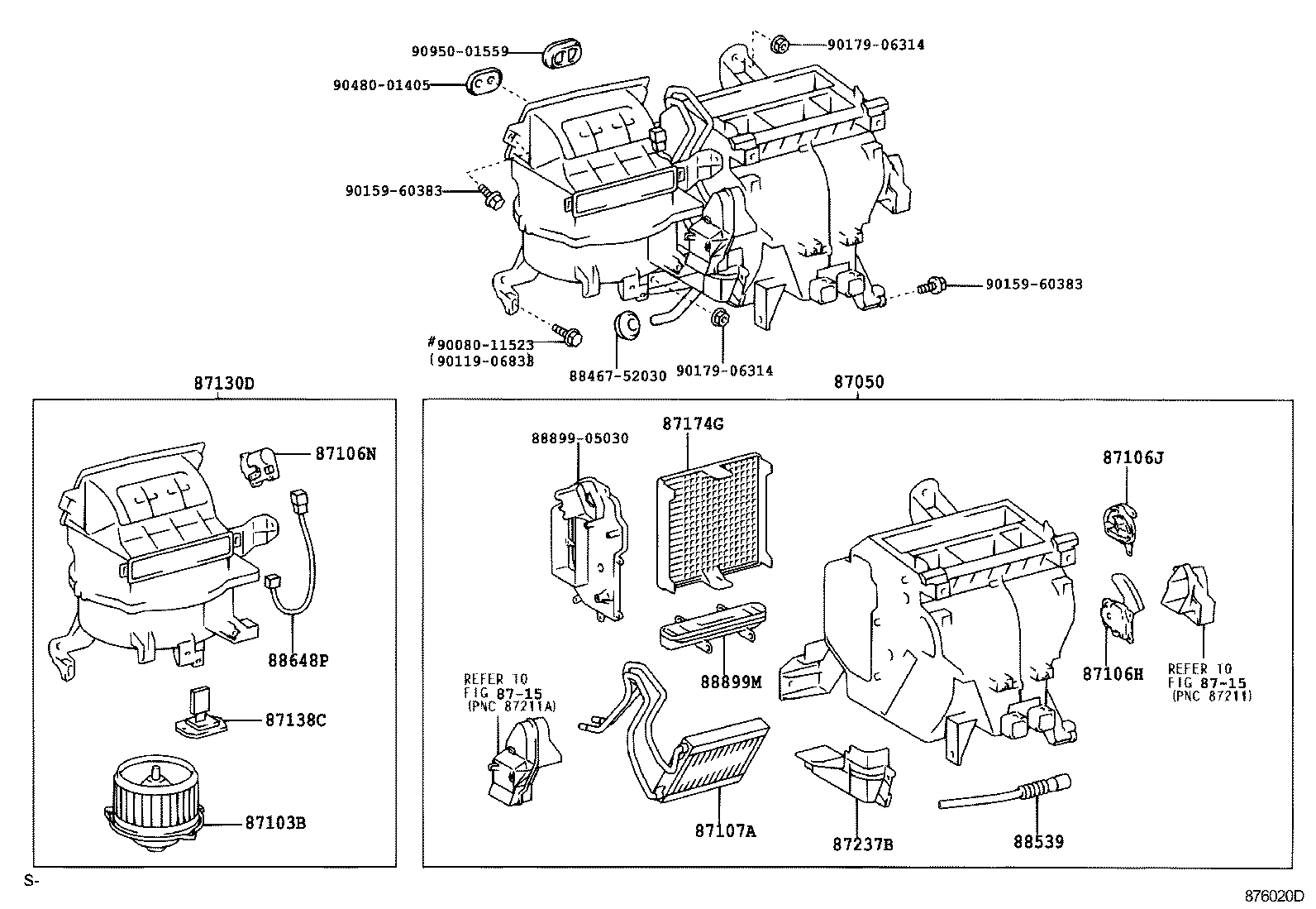  AVENSIS |  HEATING AIR CONDITIONING COOLER UNIT