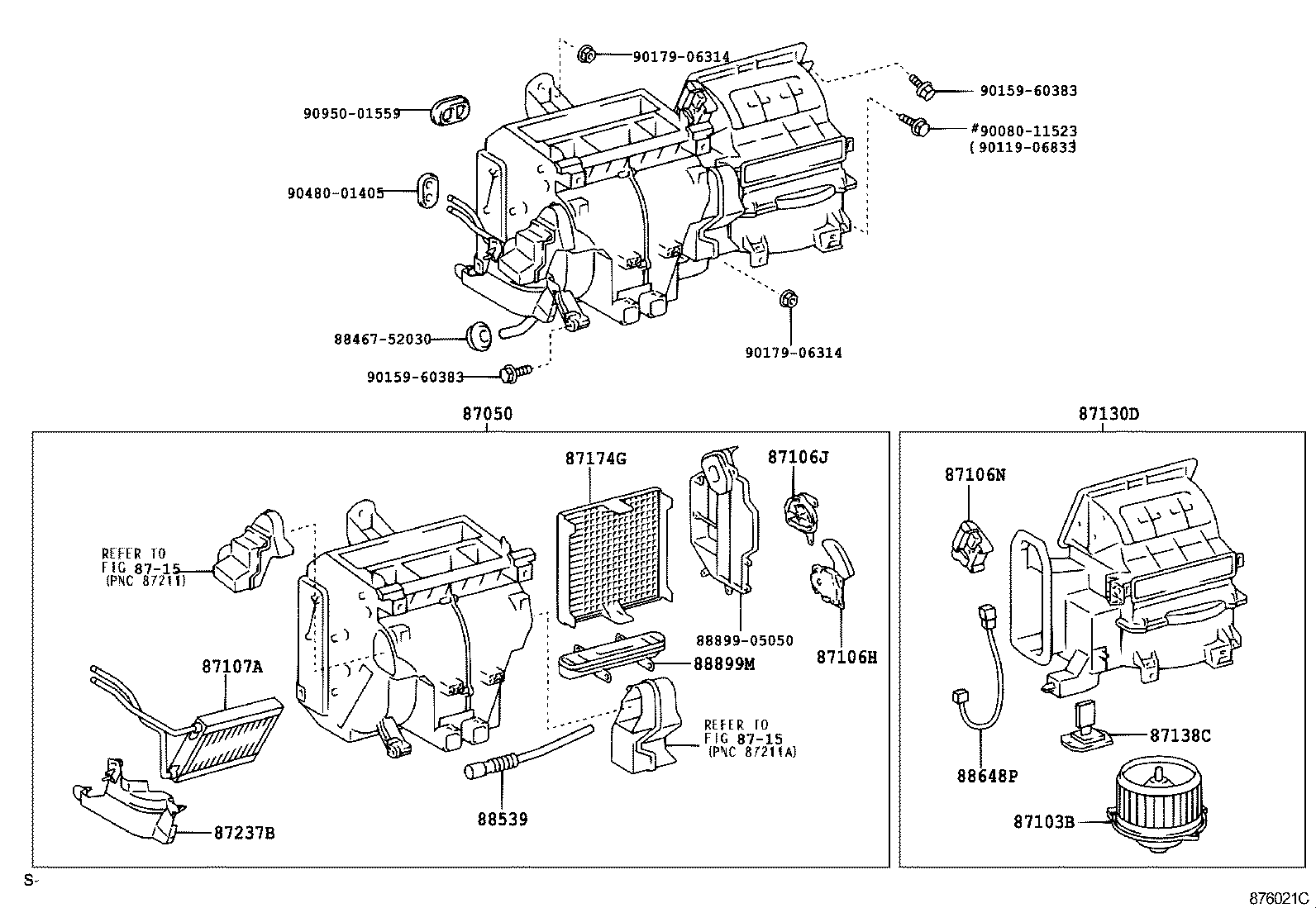  AVENSIS |  HEATING AIR CONDITIONING COOLER UNIT