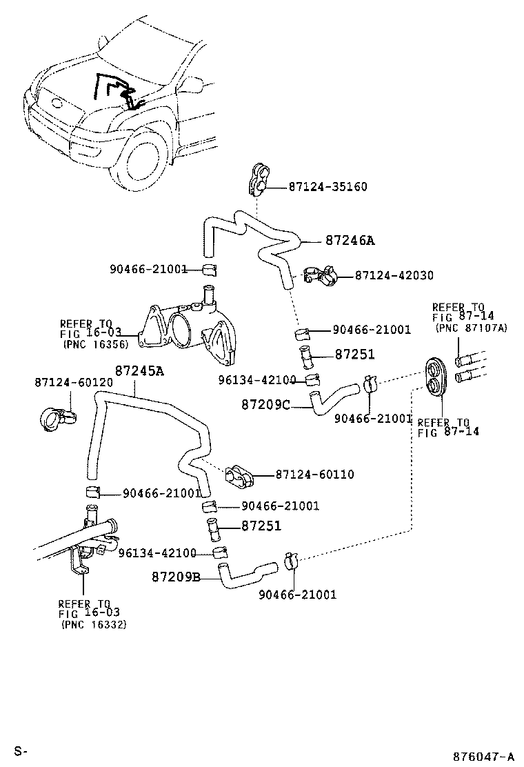  LAND CRUISER PRADO |  HEATING AIR CONDITIONING WATER PIPING