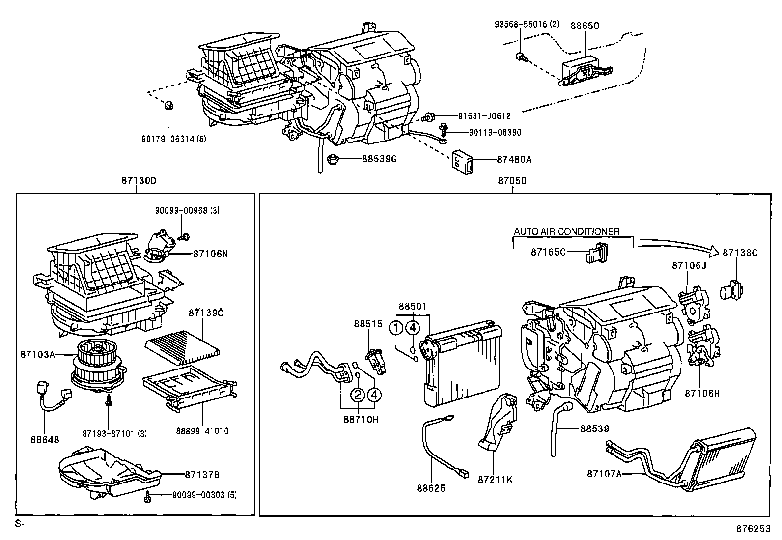  PREVIA TARAGO |  HEATING AIR CONDITIONING COOLER UNIT