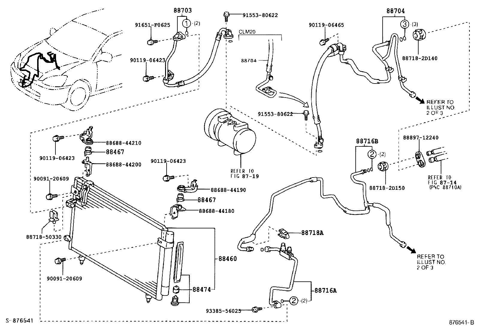  PICNIC AVENSIS VERSO |  HEATING AIR CONDITIONING COOLER PIPING