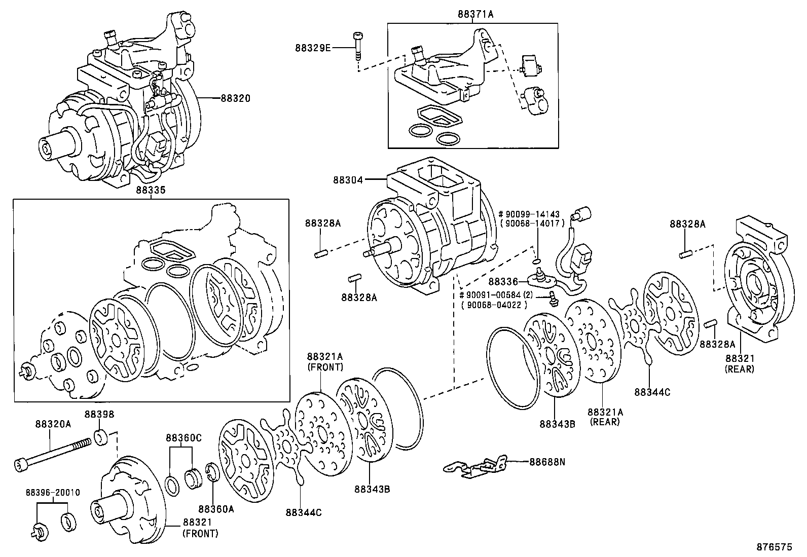  AVALON |  HEATING AIR CONDITIONING COMPRESSOR