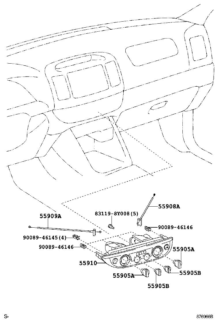  CAMRY AUSTRALIA |  HEATING AIR CONDITIONING CONTROL AIR DUCT