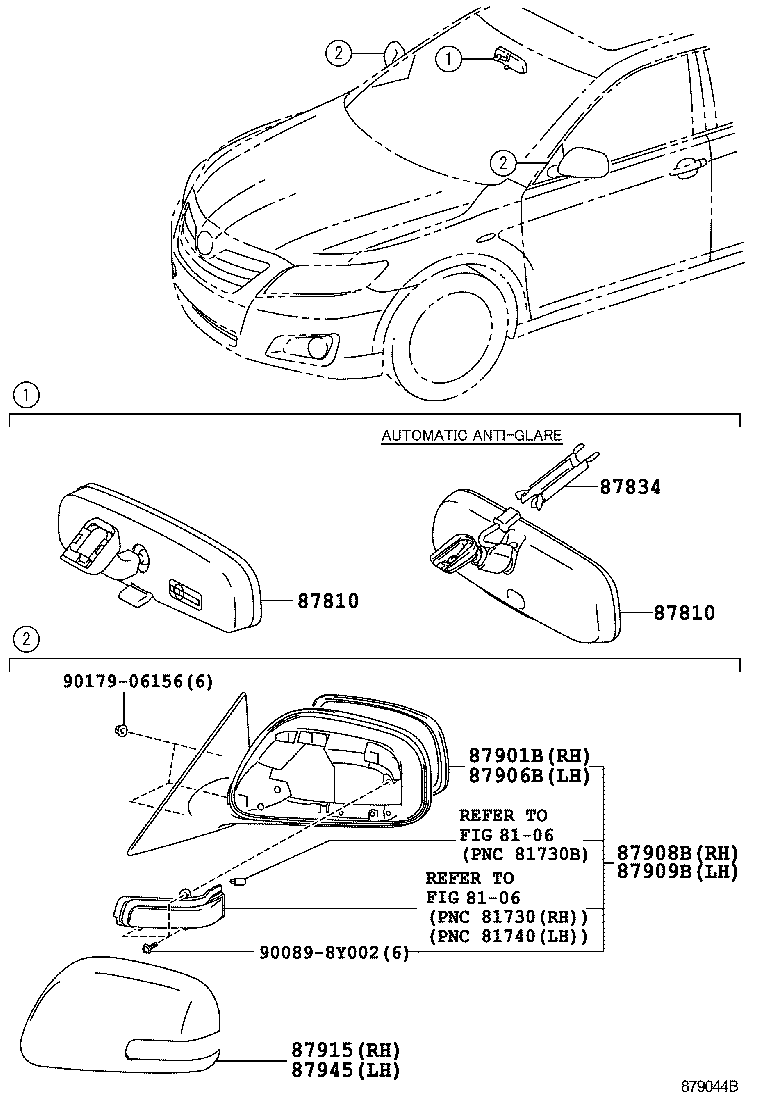  CAMRY AURION HV ARL |  MIRROR