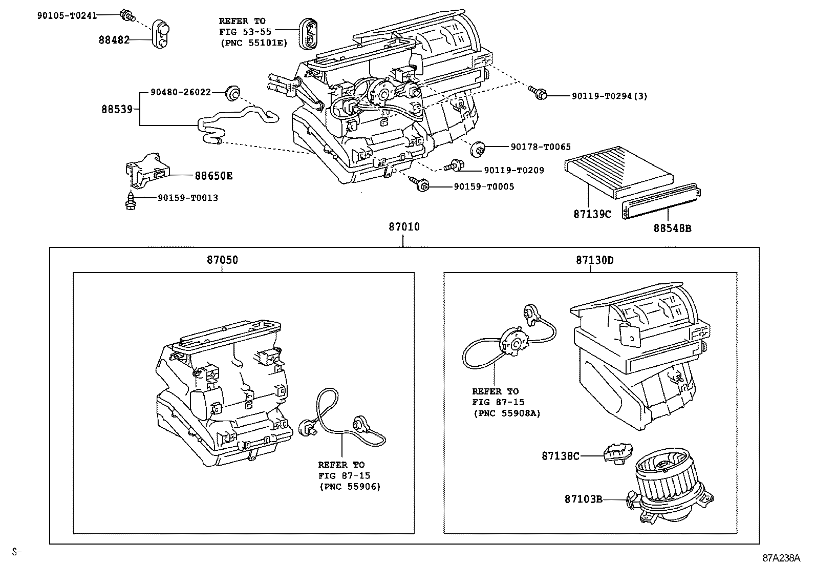  HILUX |  HEATING AIR CONDITIONING COOLER UNIT