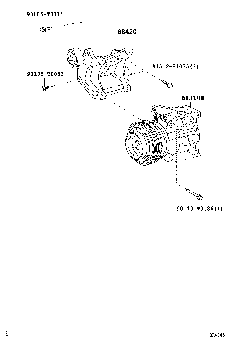  HILUX |  HEATING AIR CONDITIONING COMPRESSOR