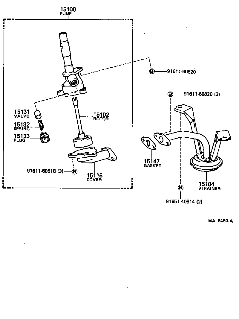  HIACE VAN COMUTER |  ENGINE OIL PUMP