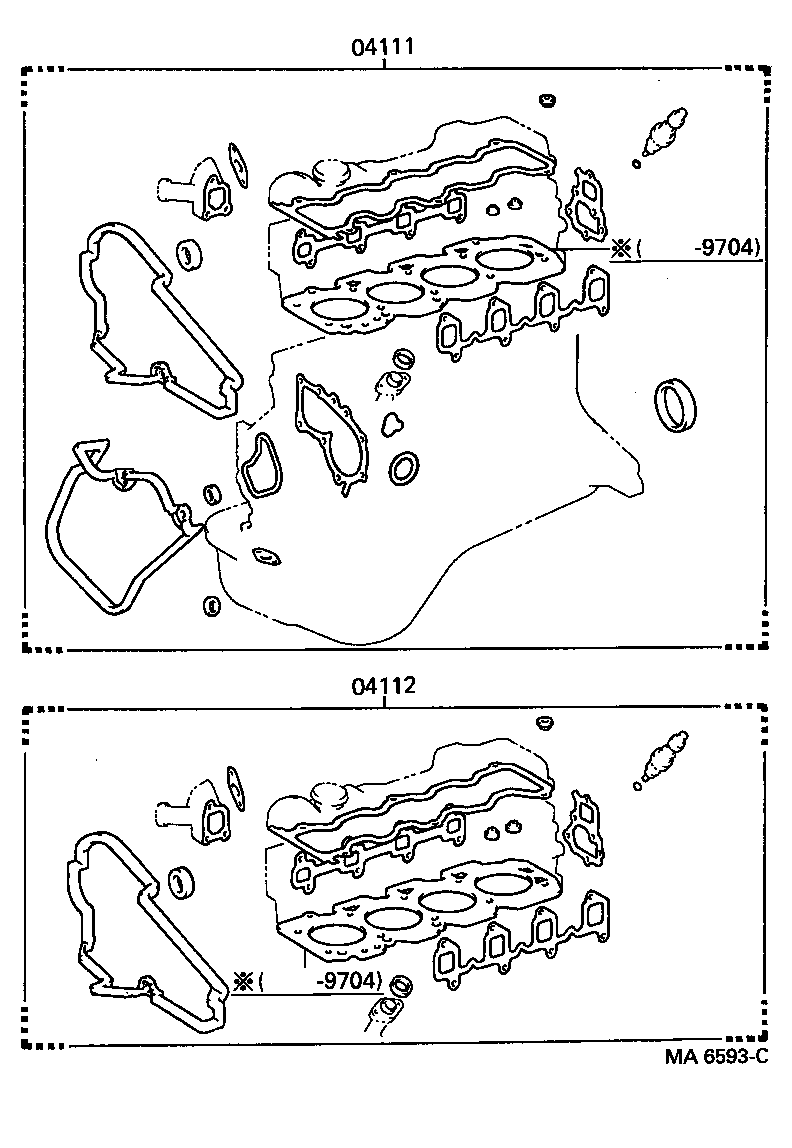  LITEACE |  ENGINE OVERHAUL GASKET KIT