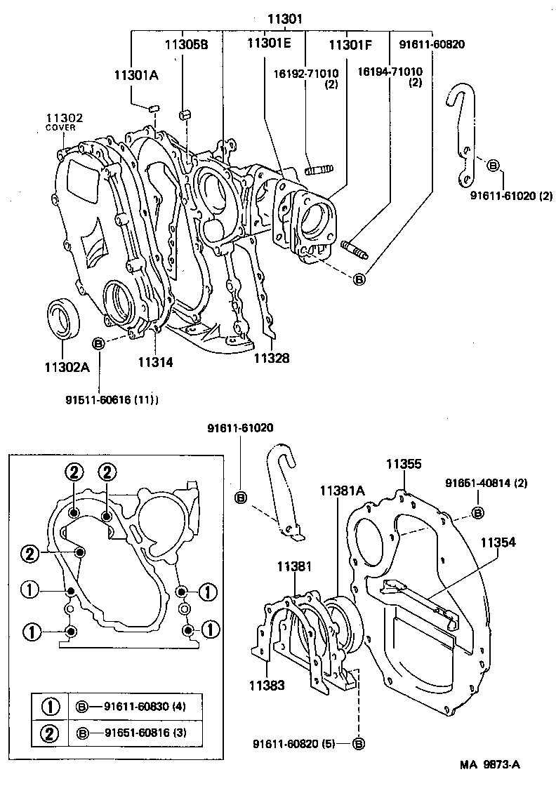  DYNA 150 |  TIMING GEAR COVER REAR END PLATE