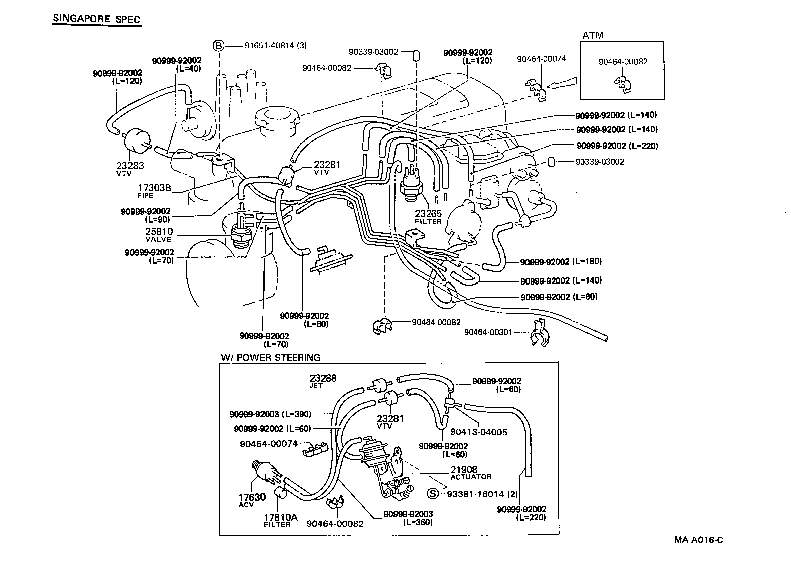  HIACE VAN COMUTER |  VACUUM PIPING