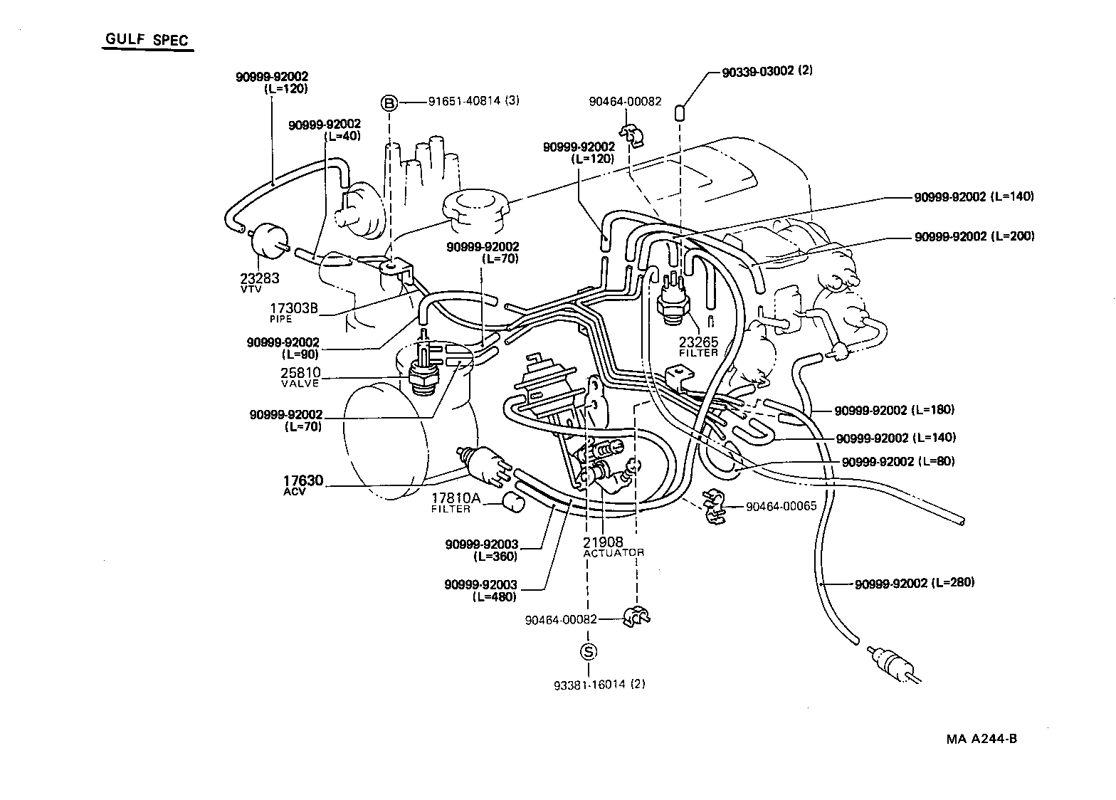  HIACE VAN COMUTER |  VACUUM PIPING