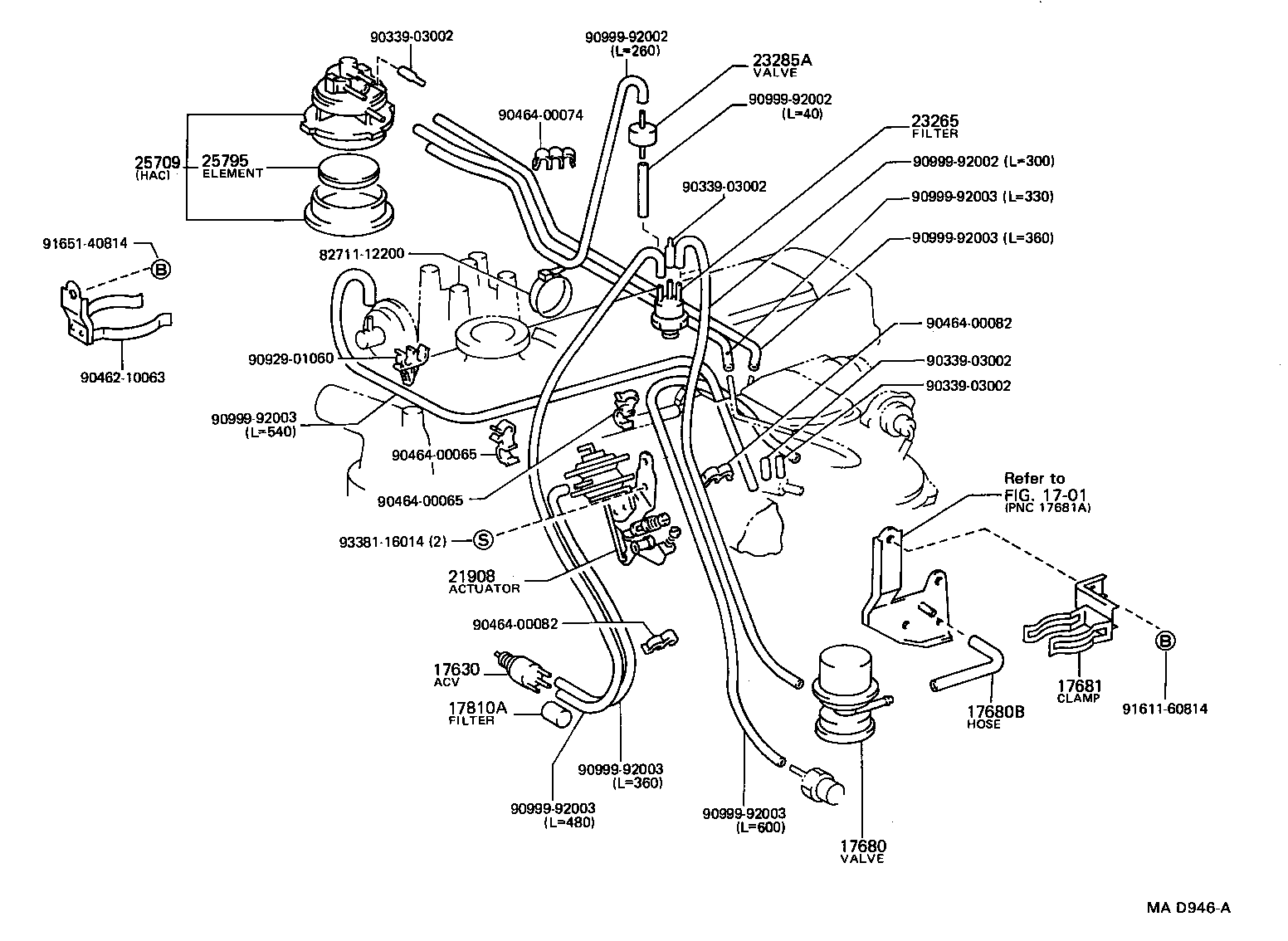  HIACE VAN COMUTER |  VACUUM PIPING