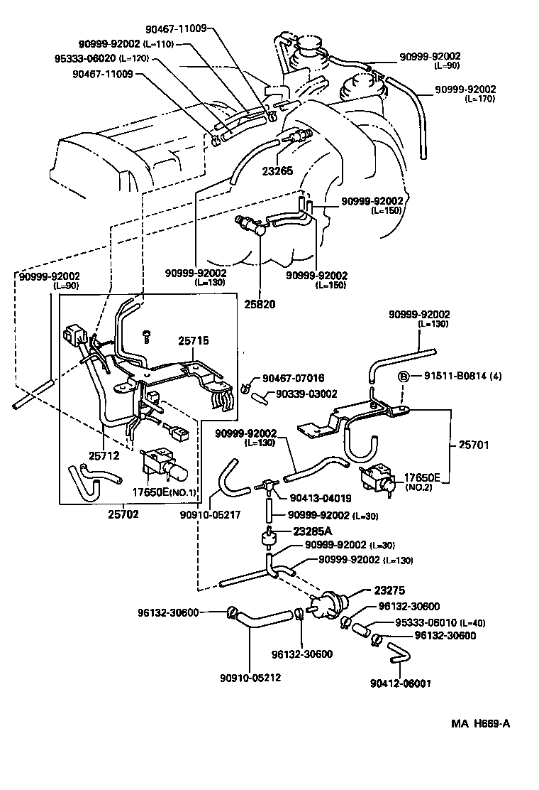  LAND CRUISER 80 |  VACUUM PIPING