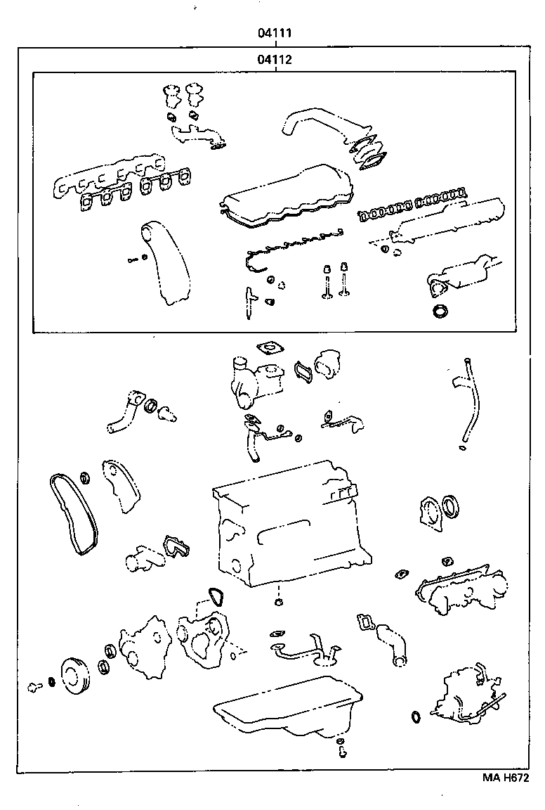  LAND CRUISER 80 |  ENGINE OVERHAUL GASKET KIT