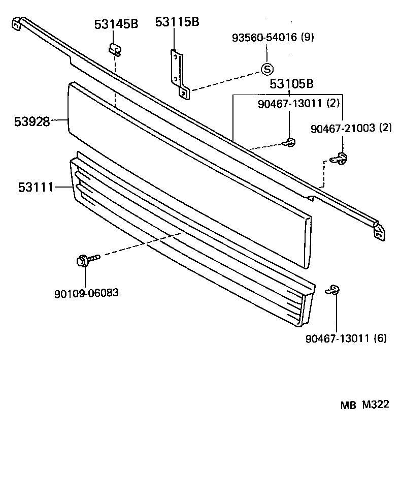  HIACE VAN COMUTER |  RADIATOR GRILLE