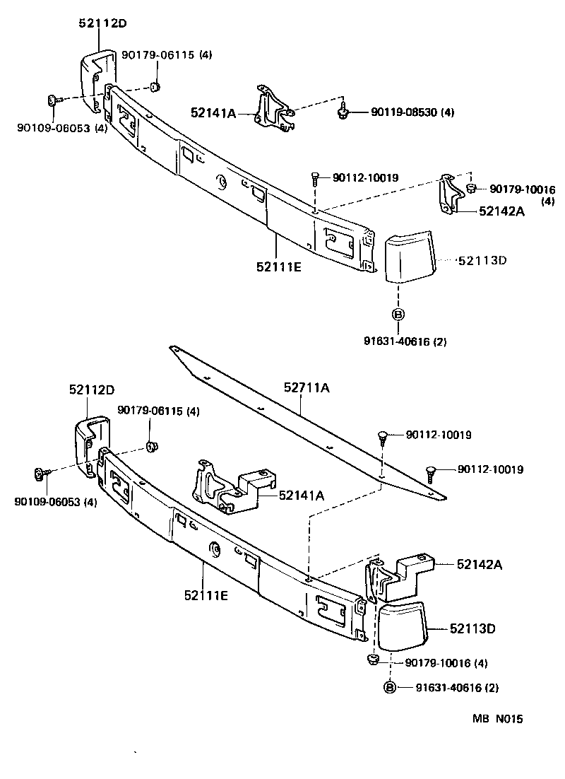  DYNA 150 |  FRONT BUMPER BUMPER STAY