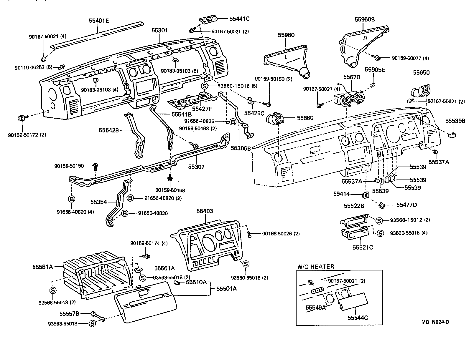  DYNA 150 |  INSTRUMENT PANEL GLOVE COMPARTMENT