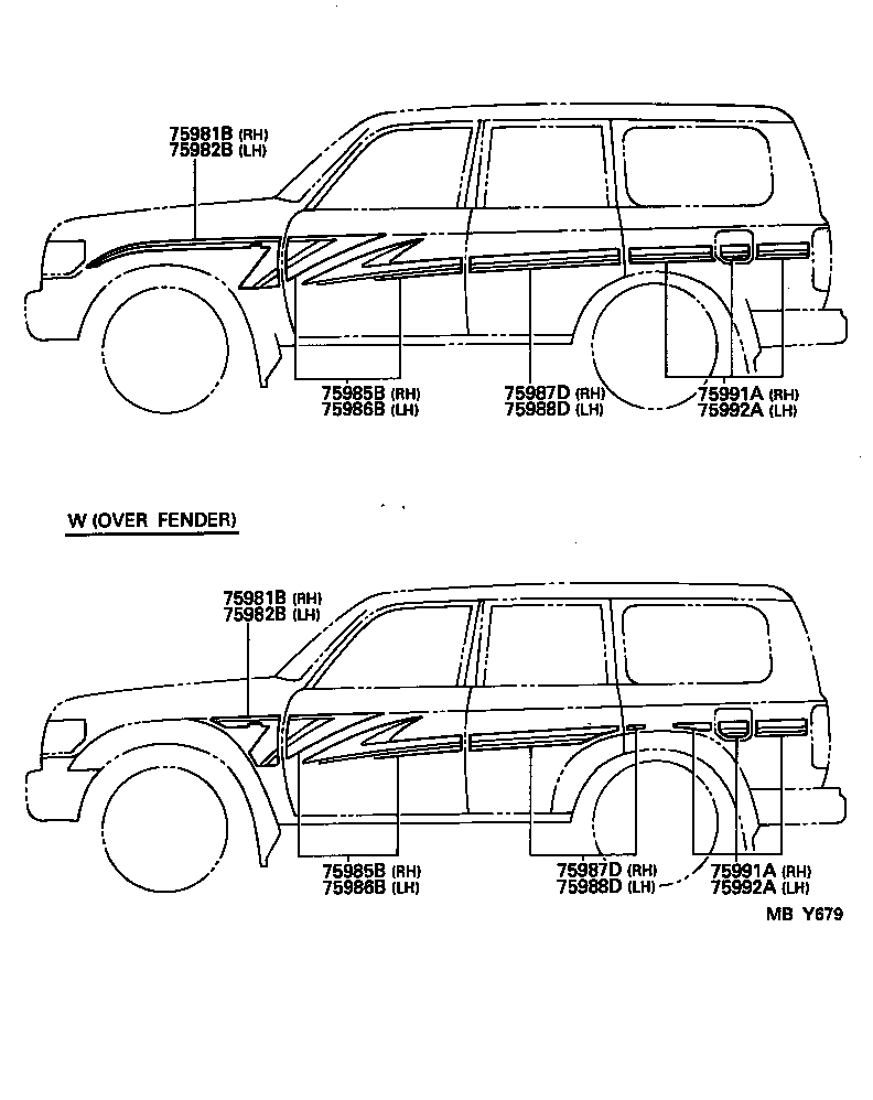  LAND CRUISER 80 |  BODY STRIPE