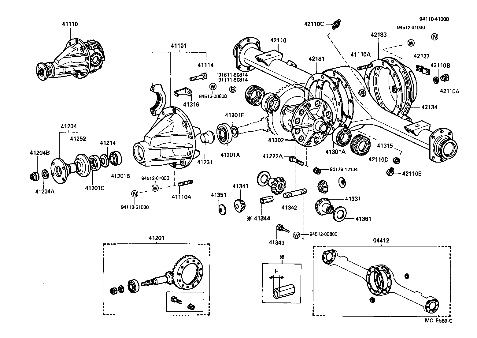 DYNA 150 |  REAR AXLE HOUSING DIFFERENTIAL