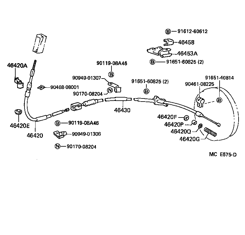  DYNA 150 |  PARKING BRAKE CABLE