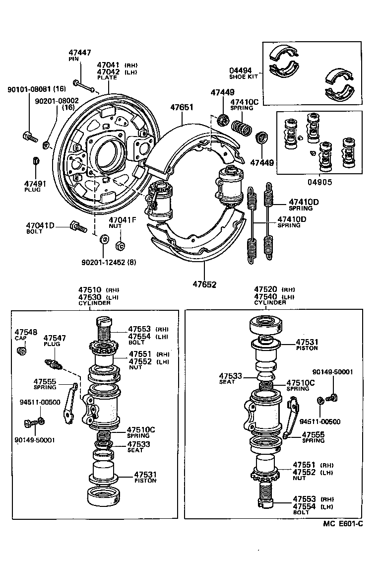  DYNA 150 |  FRONT DRUM BRAKE WHEEL CYLINDER BACKING PLATE