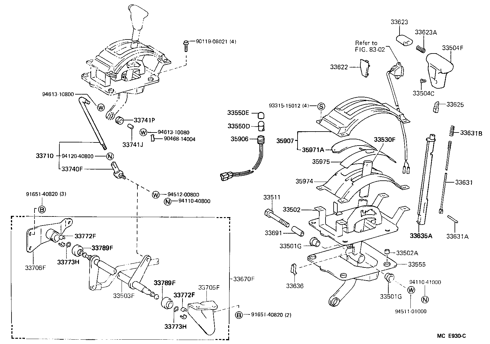  HIACE VAN COMUTER |  SHIFT LEVER RETAINER