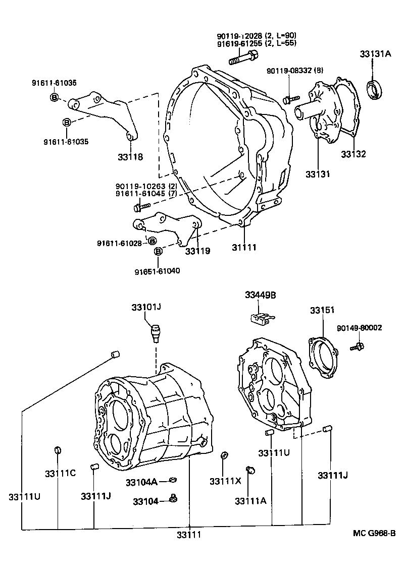  LITEACE |  CLUTCH HOUSING TRANSMISSION CASE MTM