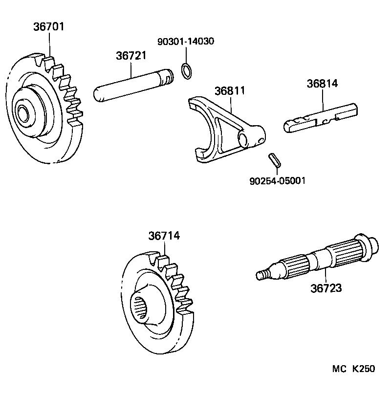  LAND CRUISER 80 |  POWER TAKE OFF CASE GEAR