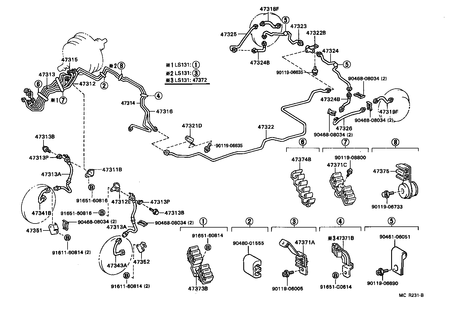  CROWN |  BRAKE TUBE CLAMP