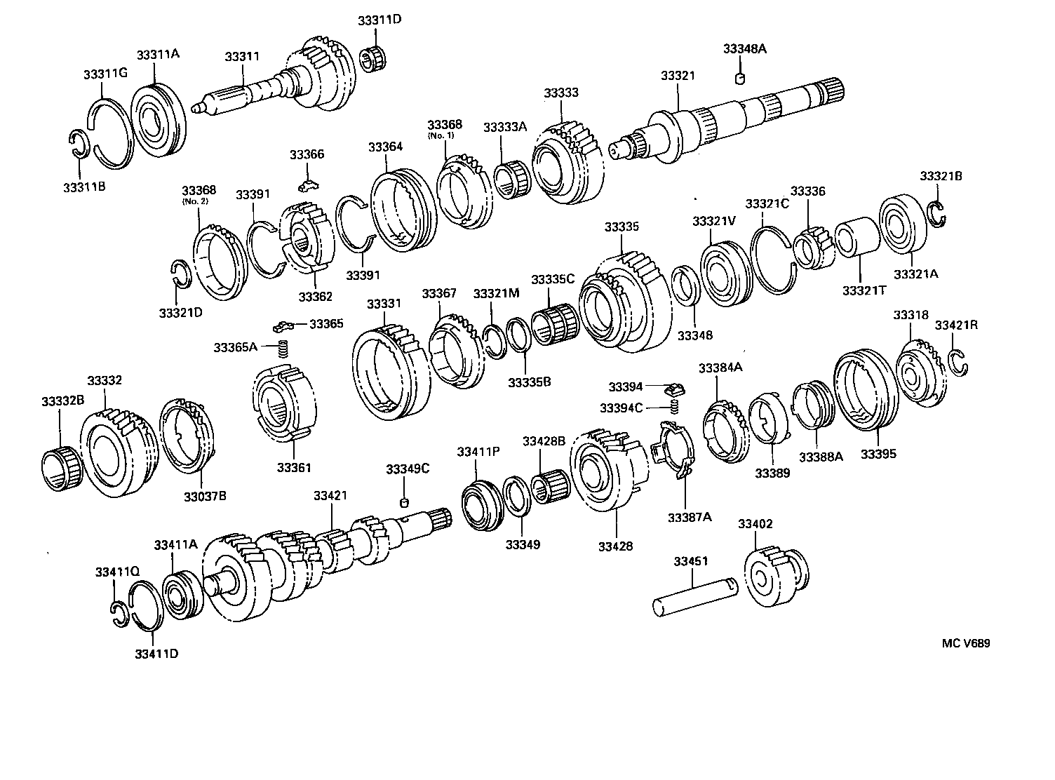  HIACE HIACE S B V |  TRANSMISSION GEAR MTM