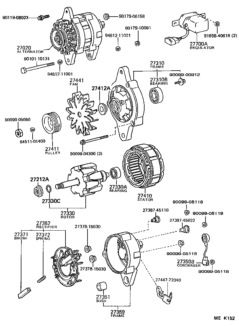  HIACE VAN COMUTER |  ALTERNATOR