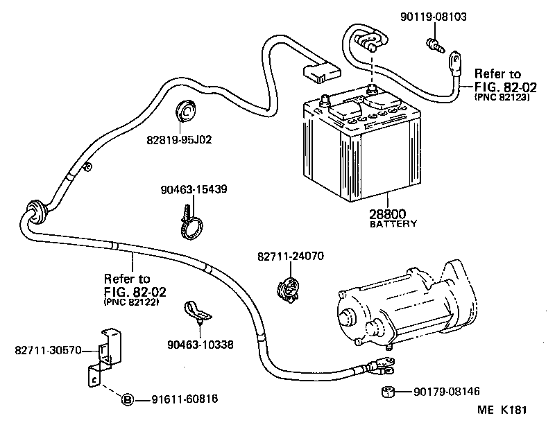  HIACE VAN COMUTER |  BATTERY BATTERY CABLE