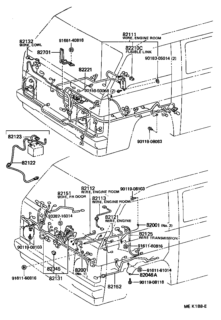  HIACE VAN COMUTER |  WIRING CLAMP