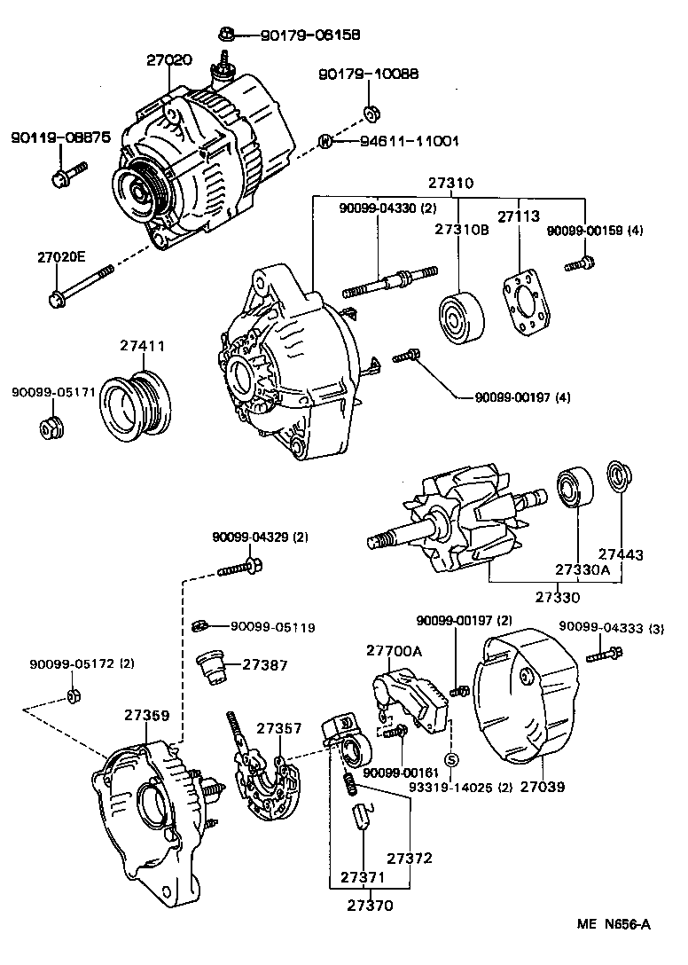  HIACE VAN COMUTER |  ALTERNATOR