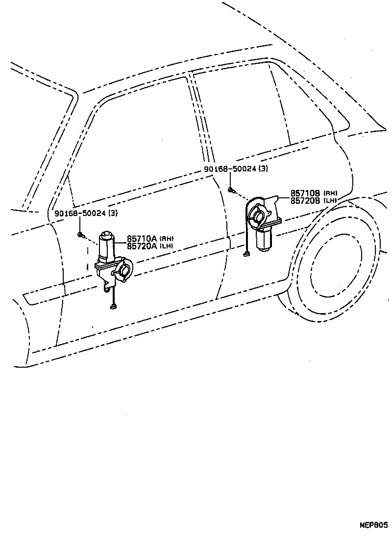  STARLET |  DOOR MOTOR DOOR SOLENOID