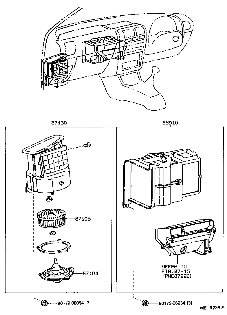  STARLET |  HEATING AIR CONDITIONING HEATER UNIT BLOWER