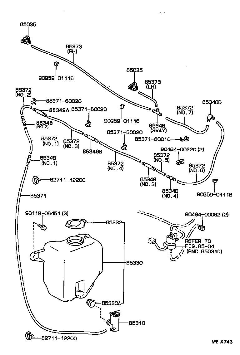  LAND CRUISER 80 |  WINDSHIELD WASHER