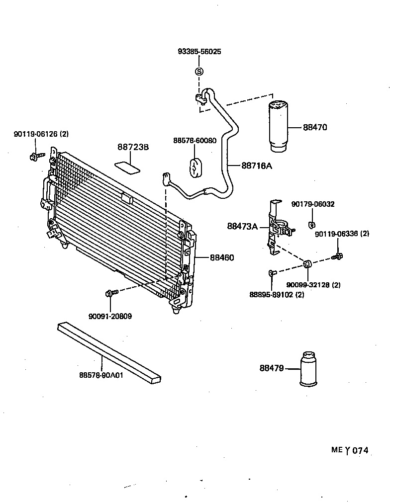  LAND CRUISER 80 |  HEATING AIR CONDITIONING COOLER PIPING