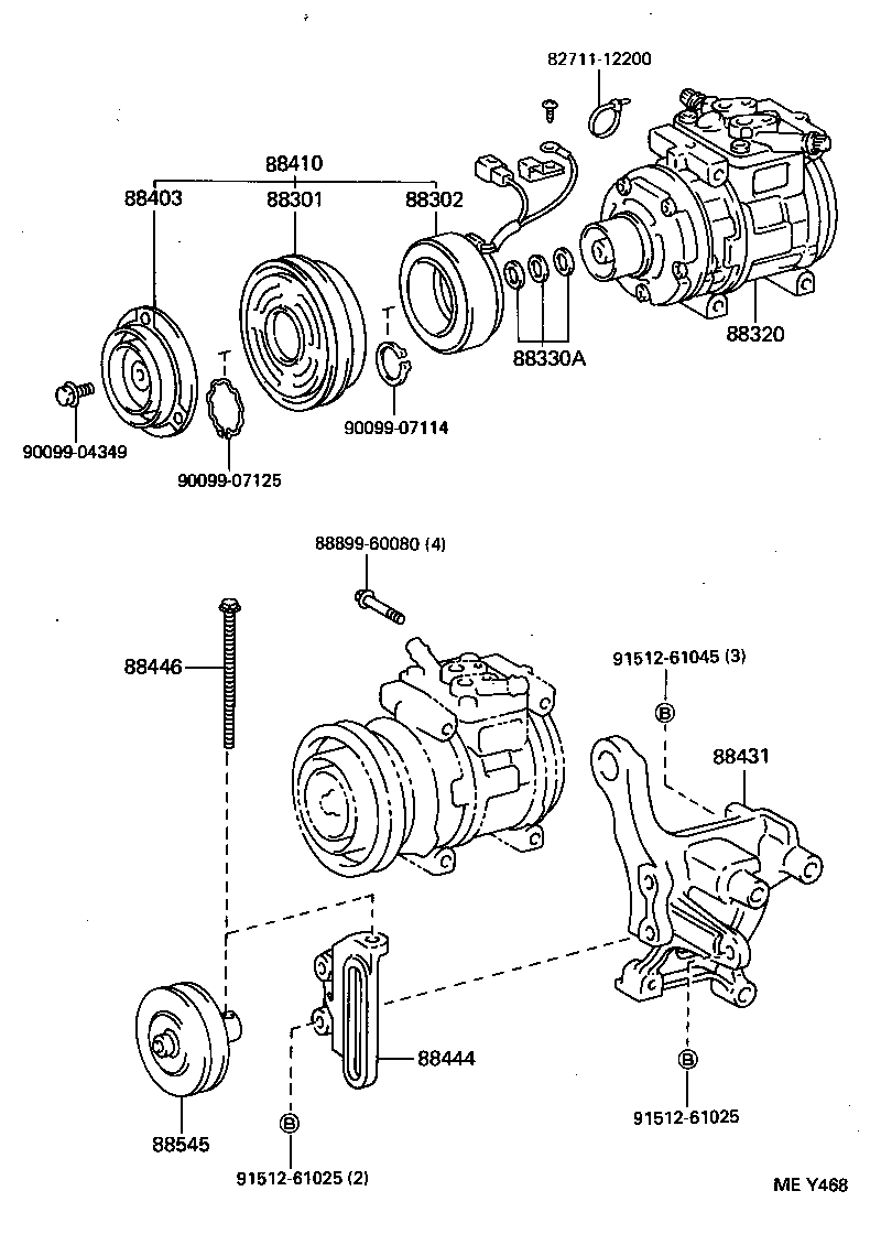  LAND CRUISER 80 |  HEATING AIR CONDITIONING COMPRESSOR