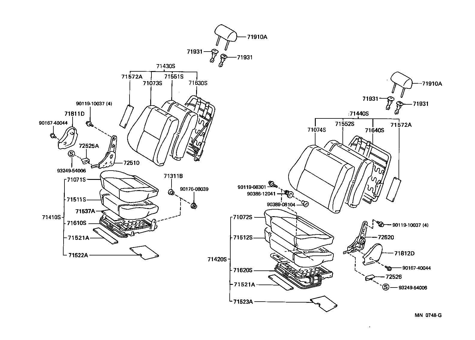  LAND CRUISER 80 |  SEAT SEAT TRACK
