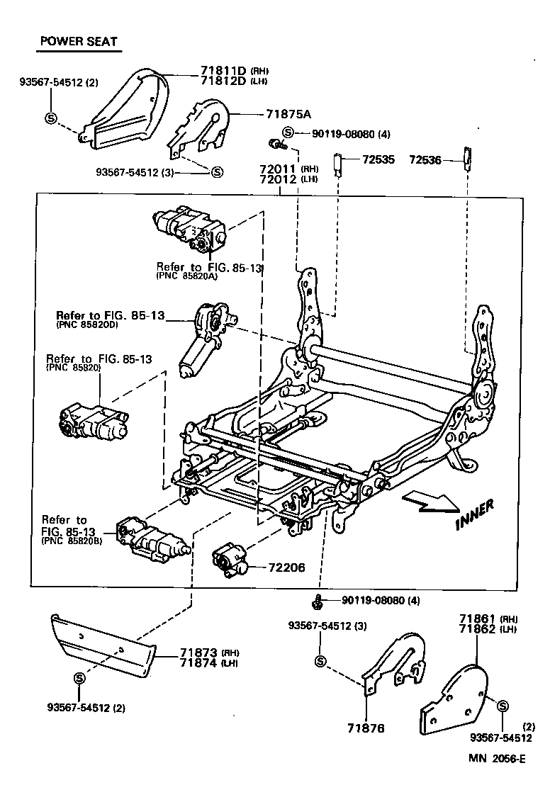  LAND CRUISER 80 |  SEAT SEAT TRACK