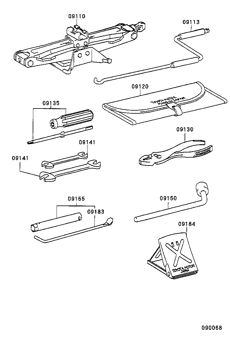  CAMRY NAP SED WG |  STANDARD TOOL