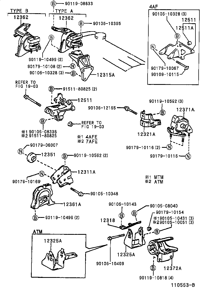 TOYOTA COROLLA LBAE112R-ALMDKQ - TOOL-ENGINE-FUEL - MOUNTING | Japan