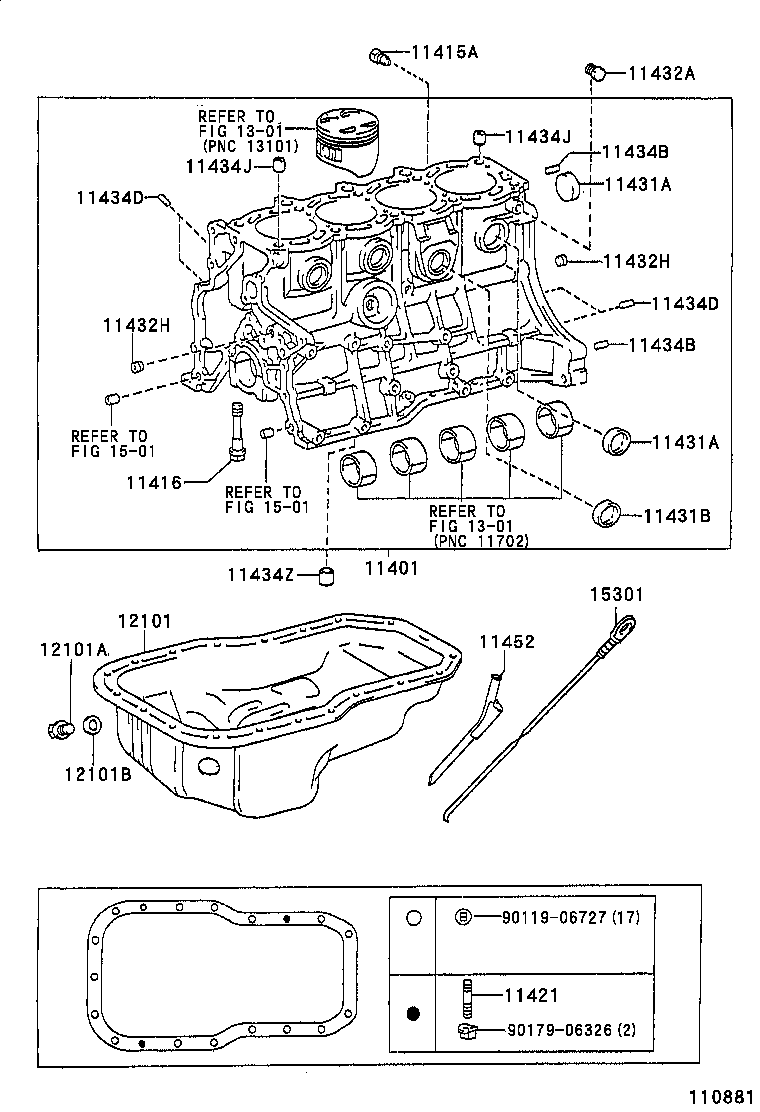  CAMRY NAP SED WG |  CYLINDER BLOCK