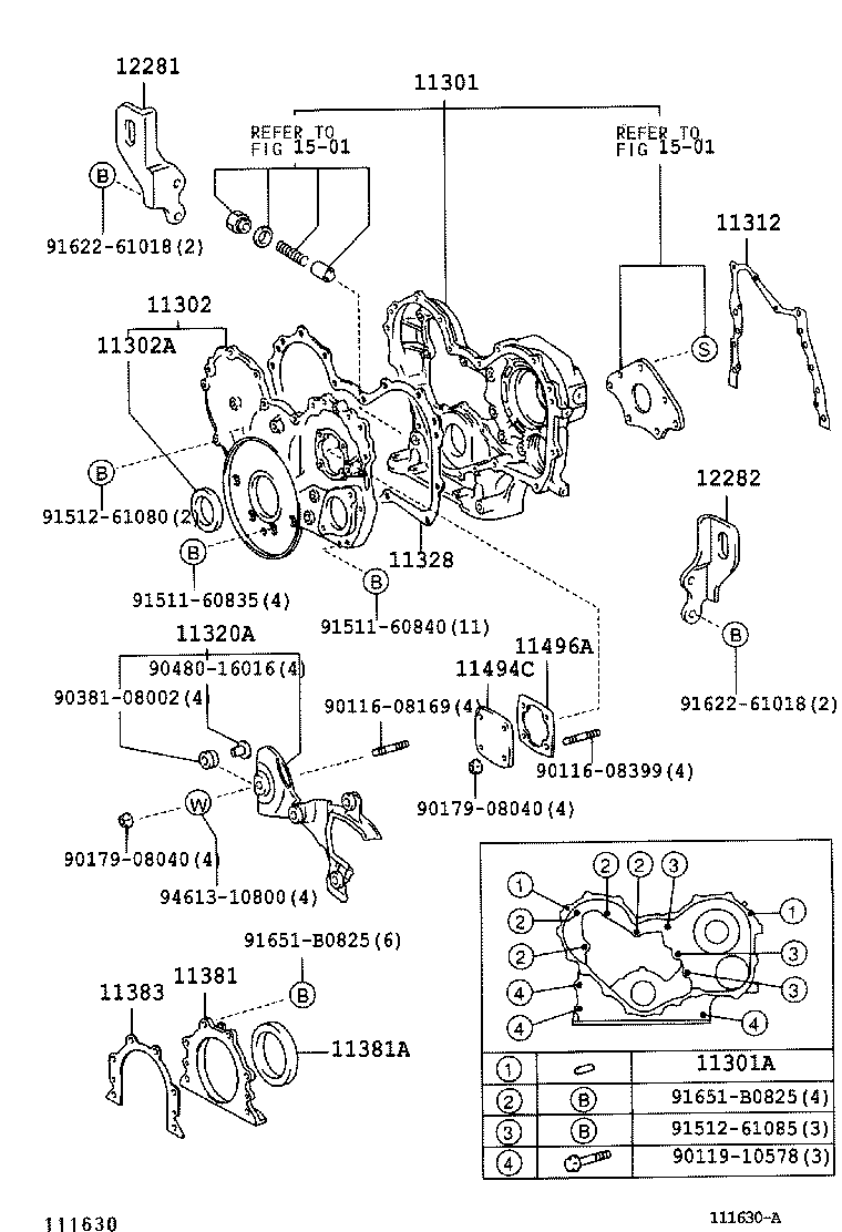  DYNA |  TIMING GEAR COVER REAR END PLATE