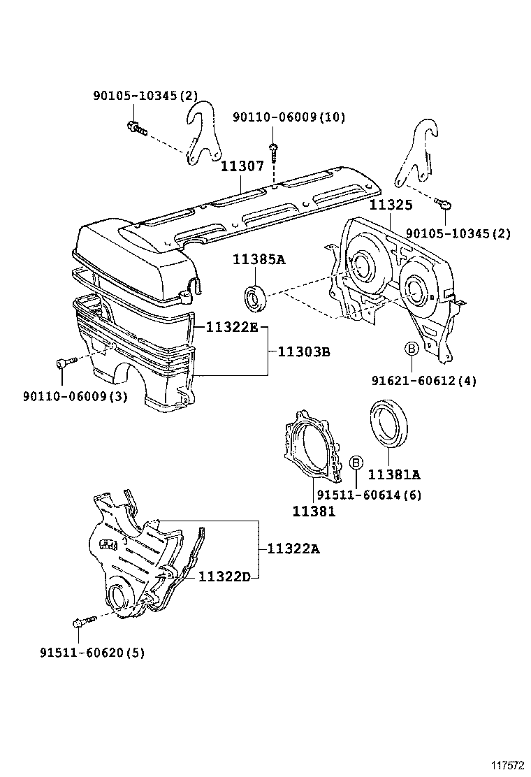  SUPRA |  TIMING GEAR COVER REAR END PLATE