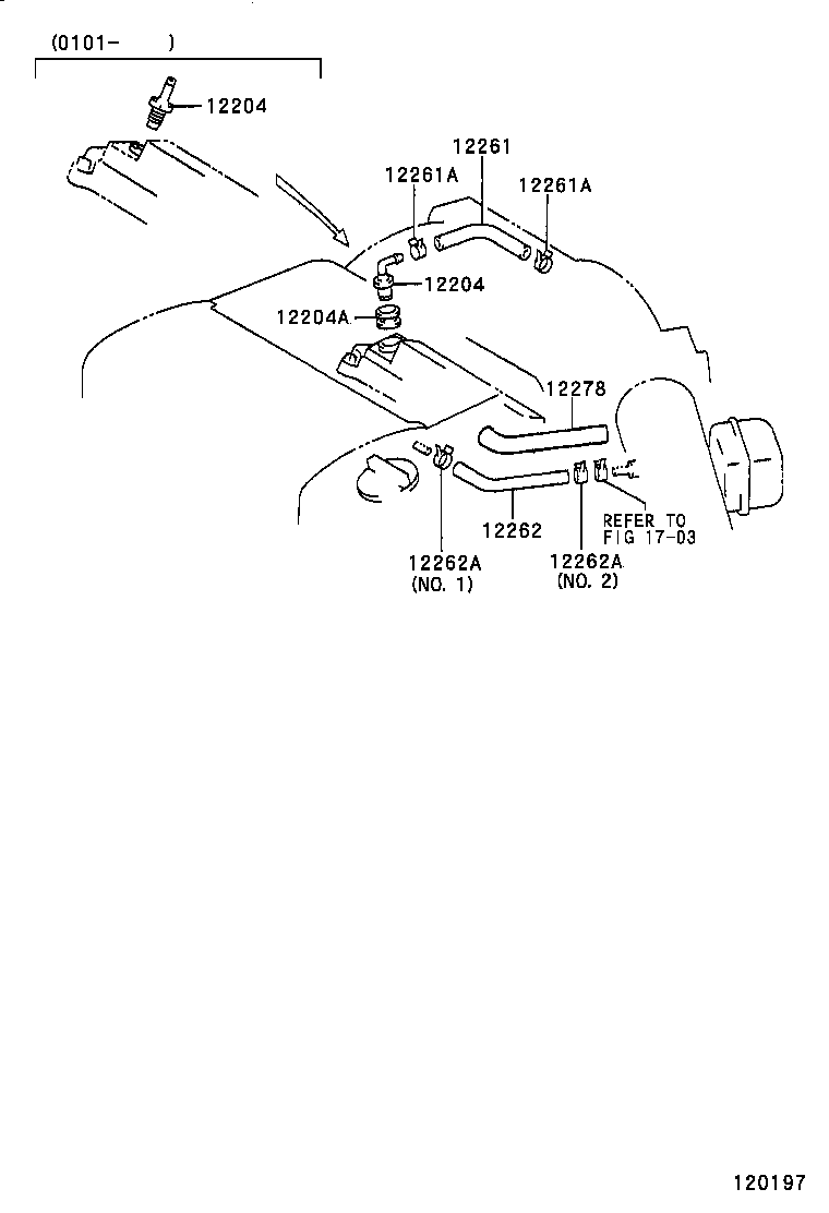  CAMRY JPP SED |  VENTILATION HOSE