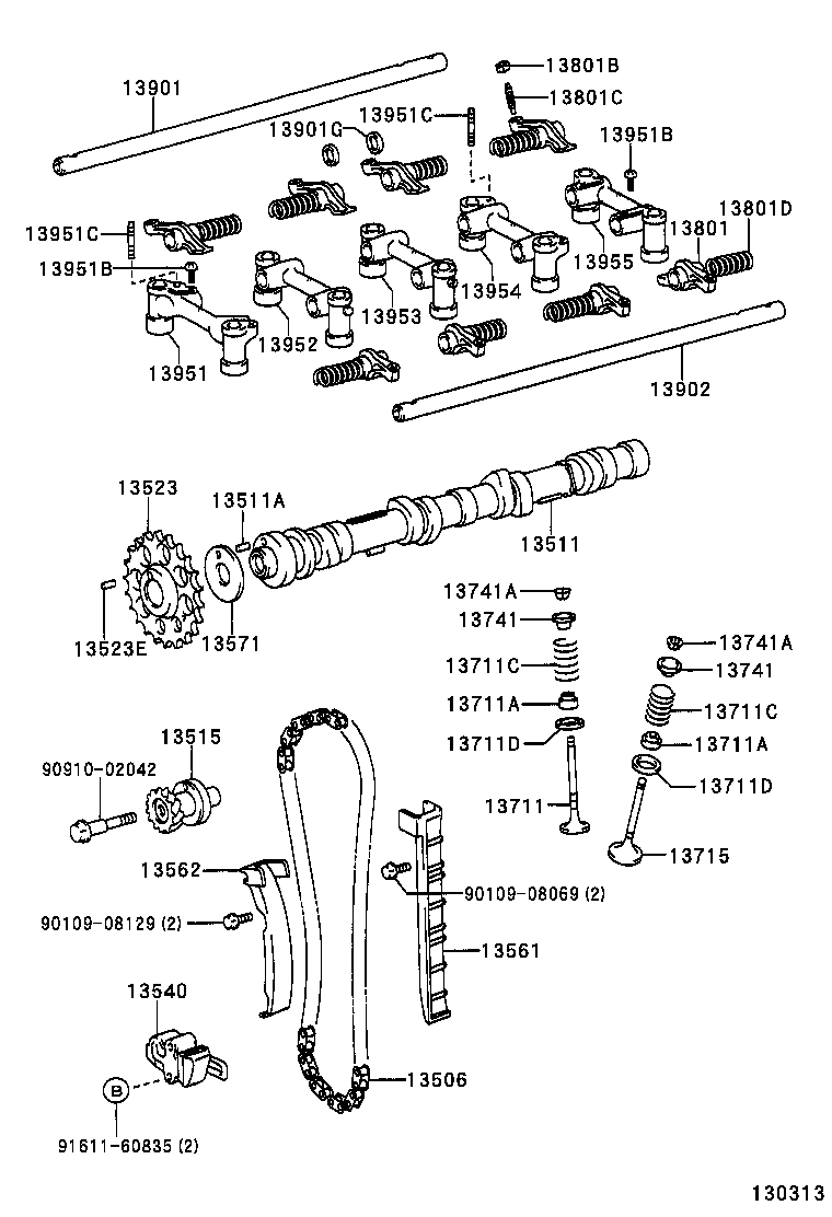  HILUX 2WD |  CAMSHAFT VALVE