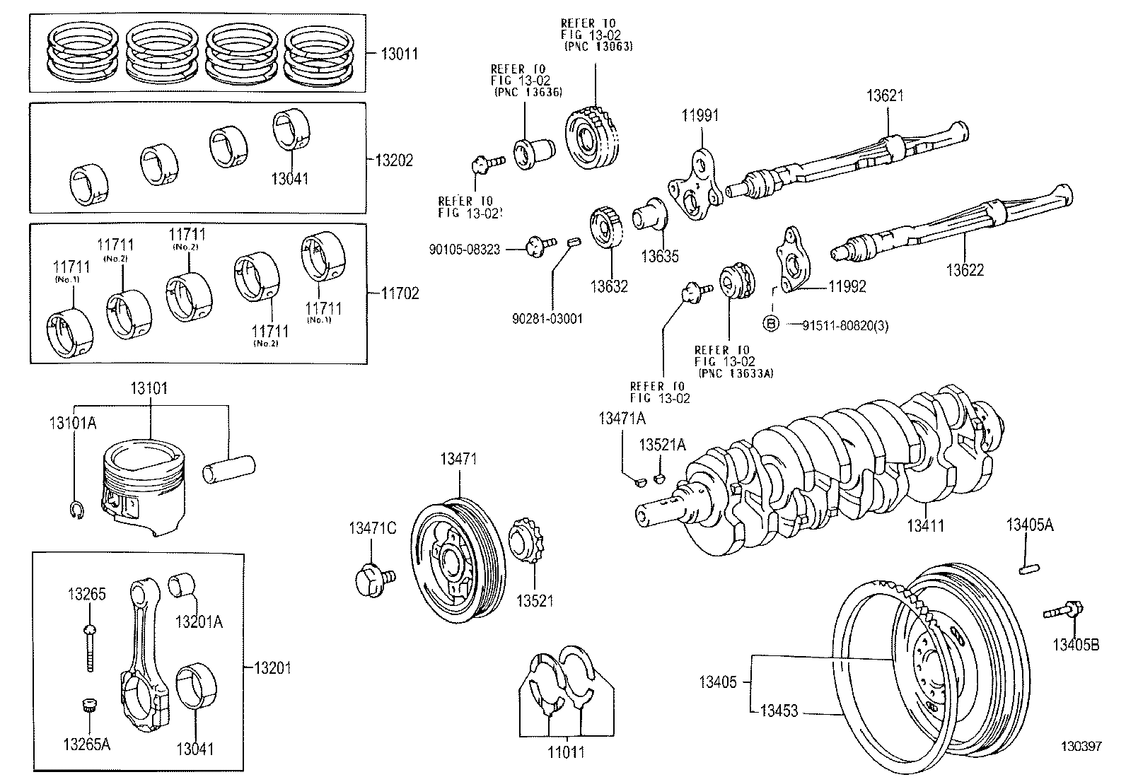  HILUX 2WD |  CRANKSHAFT PISTON