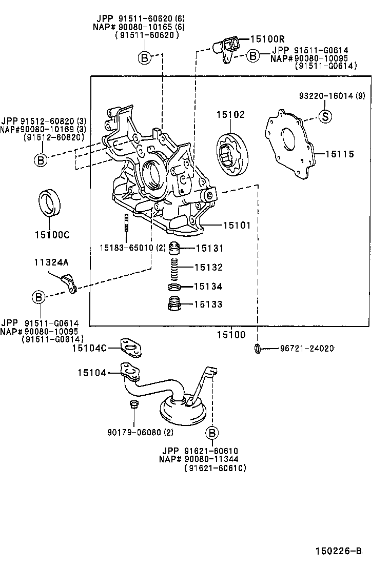  AVALON |  ENGINE OIL PUMP